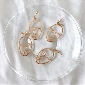 RESTOCKED! open face drop earrings (buy 1 get two free!!!)
